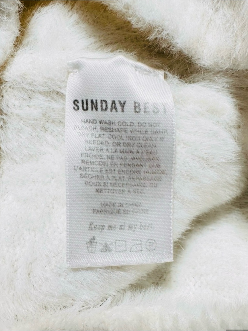 SUNDAY BEST Aritzia 2 Pc Crop Top Bundle Size Small Fuzzy Sweater Waffle Knit - Picture 12 of 13